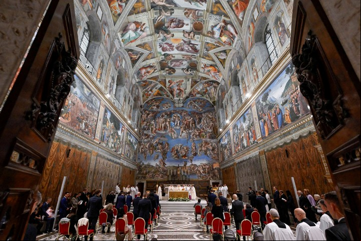 La Capilla Sixtina, en el Vaticano, se prepara para ser uno de los escenarios del cónclave. Foto: REUTERS