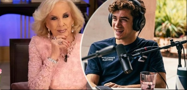 Franco Colapinto, a la Fórmula 1: Mirtha Legrand lo felicitó y él le respondió con un firme pedido