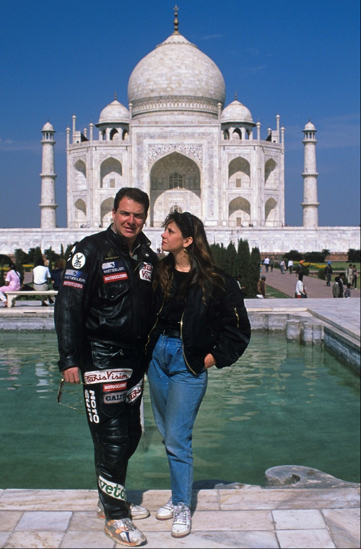 Emilio y Mónica se casaron en el Taj Mahal en 1990. Foto Emilio Scotto