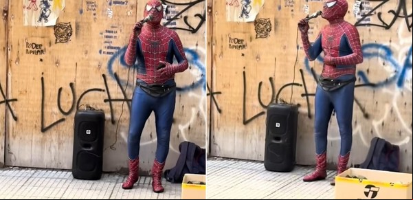 Tuvo una enfermedad, se sobrepuso y se reinventó de obrero a Hombre Araña cantante