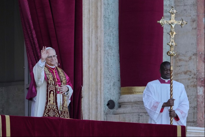 El nuevo papa León XIV. Foto AP