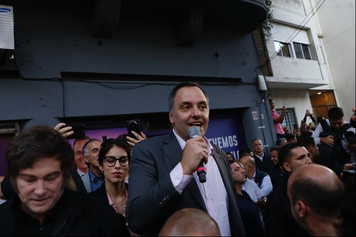 Manuel Adorni, el candidato del Gobierno en la Ciudad.
