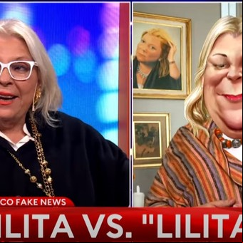 El desopilante diálogo de Elisa Carrió con su imitador en TN y su cruce con un falso Milei: confesiones, denuncias de pacto con Massa y su último amor