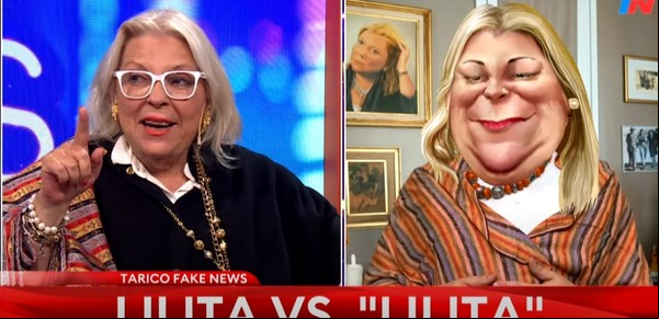 El desopilante diálogo de Elisa Carrió con su imitador en TN y su cruce con un falso Milei: confesiones, denuncias de pacto con Massa y su último amor