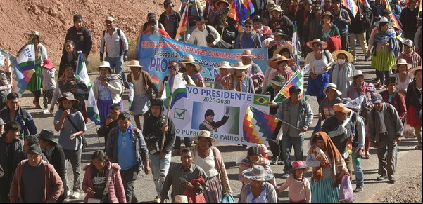 Comienza en Bolivia una caravana a favor de la inscripción de la candidatura presidencial de Evo Morales, pese a un fallo que lo prohíbe