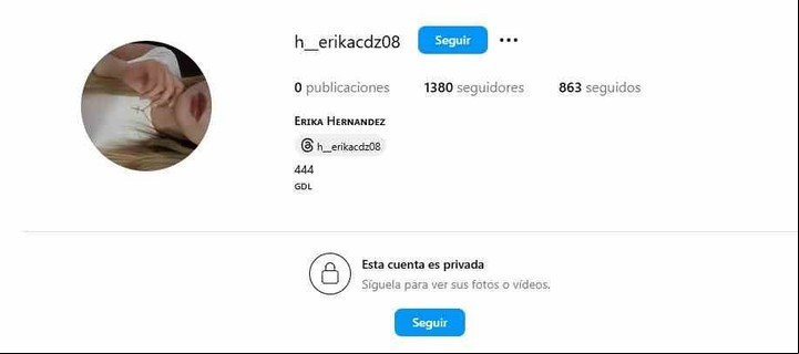 El "444" en la biografía de la amiga de Márquez. Foto: Instagram
