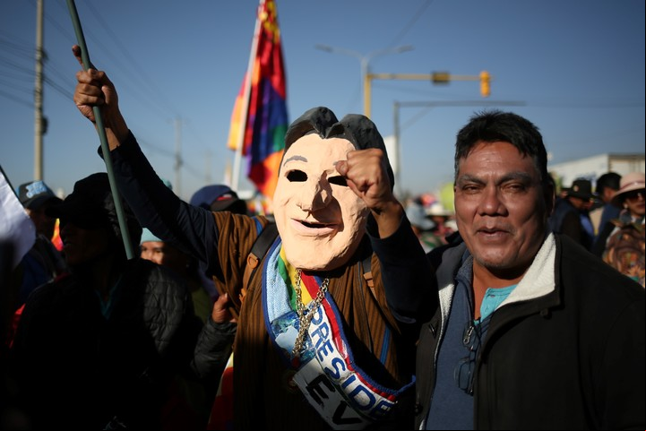 Evo Morales busca presentarse como candidato a presidente en Bolivia, aunque el Tribunal Constitucional de ese país lo inhabilitó. Foto EFE