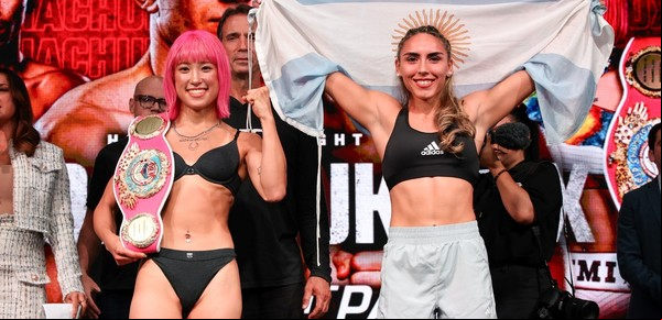 Carla Merino supo sortear adversidades y también esperar su chance: va por el título mundial supermosca de la OMB ante la carismática Mizuki Hiruta