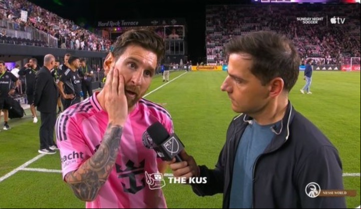 Messi le dio una nota a Apple TV y no se guardó nada.