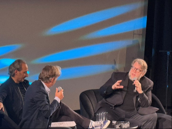 Guillermo del Toro, en la masterclass. Foto de Enviado especial.