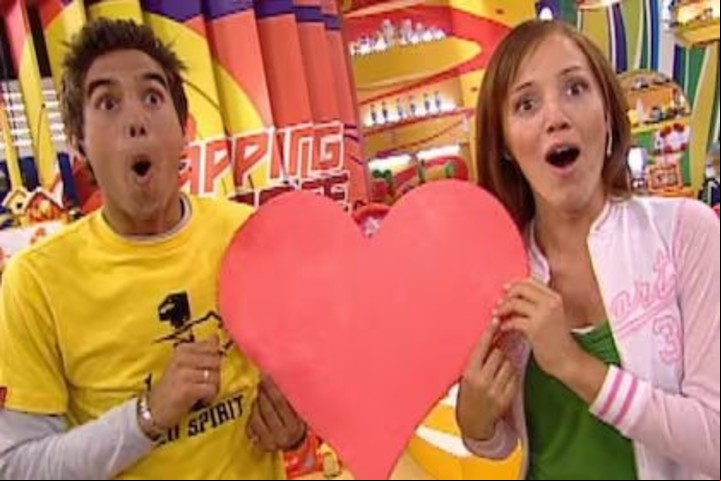 Dany y Caro, cuando conducían juntos "Zapping Zone" en Disney Channel. Foto: Archivo.