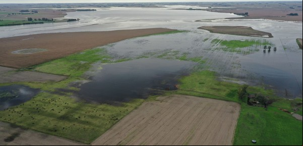 Nuevos desbordes en ríos y canales y bronca de los productores por la falta de mantenimiento