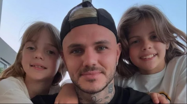Mauro Icardi adelantó que quiere la tenencia de sca e Isabella. Foto: Instagram