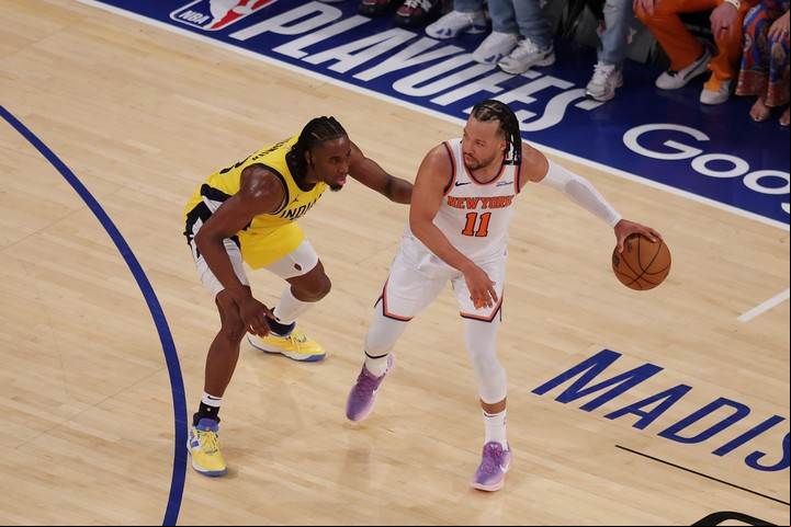 El esfuerzo de Jalen Brunson no fue suficiente para los Knicks. Foto: Brad Penner-Imagn Images.