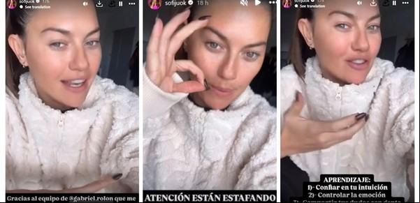 Sofía "Jujuy" Jiménez, víctima un insólito intento de estafa al intentar arse con Gabriel Rolón