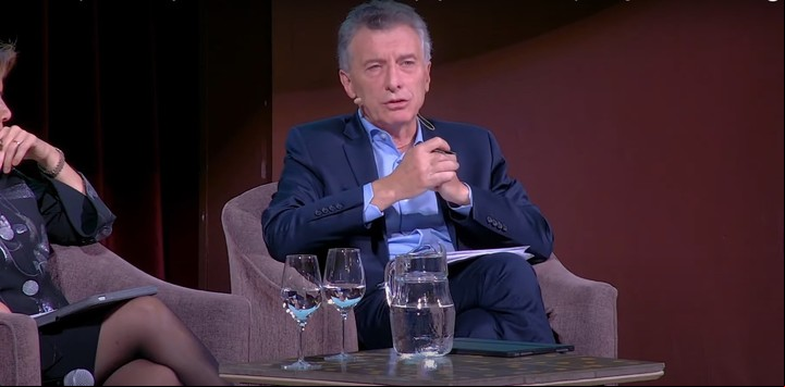 El expresidente Mauricio Macri en el Seminario Internacional del Grupo Libertad y Democracia.