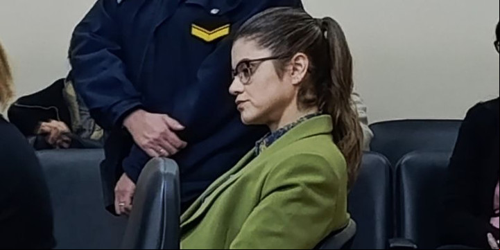 La investigadora Luciana Teresita Bustos declaró en el juicio que se le sigue por el asesinato de Marcelo José Amarfil. Foto: Tiempo de San Juan.