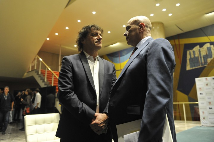 En 2018, cuando fue ministro de Cultura de la Ciudad de Buenos Aires, junto a Jorge Telerman (director artístico del Complejo Teatral Buenos Aires).