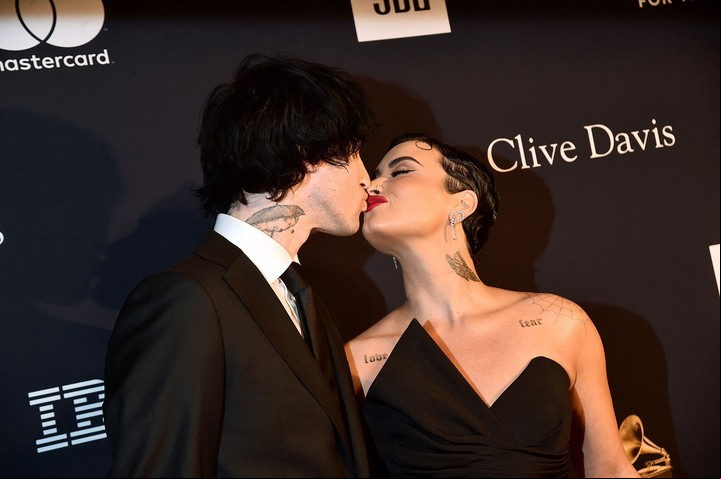 Jordan Lutes y Demi Lovato, ahora casados.