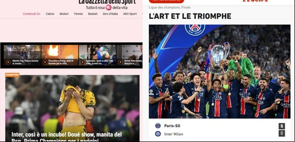 "Arte y triunfo" de PSG, "humillación" de Inter y una estatua para Luis Enrique: qué dijeron los diarios internacionales tras la final de la Champions League